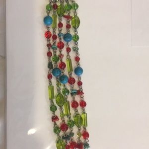 Multi colored beaded bracelet